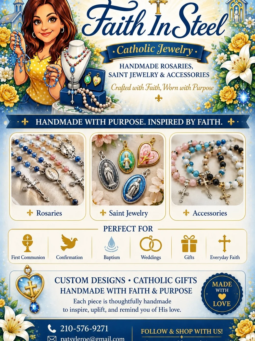 Faith In Steel Custom Order Rosary